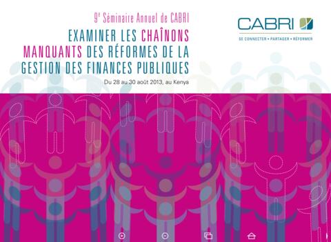 Report 2013 Cabri Cabri Seminar Cabri 9Th Annual Seminar French Cabri Annual Seminar 2013 Booklet French