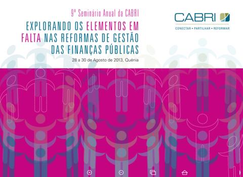 Report 2013 Cabri Cabri Seminar Cabri 9Th Annual Seminar Portuguese Cabri Annual Seminar 2013 Portuguese