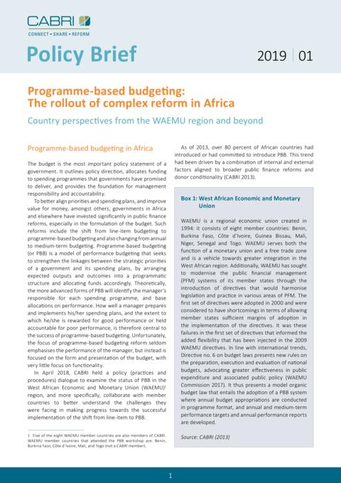 Cabri Policy Brief Programme Based Budgeting Eng Final