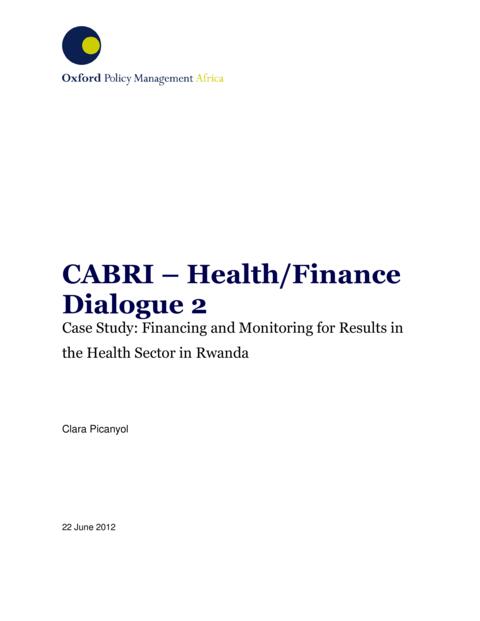 Rwanda Case Study Results Based Financing In Health 3