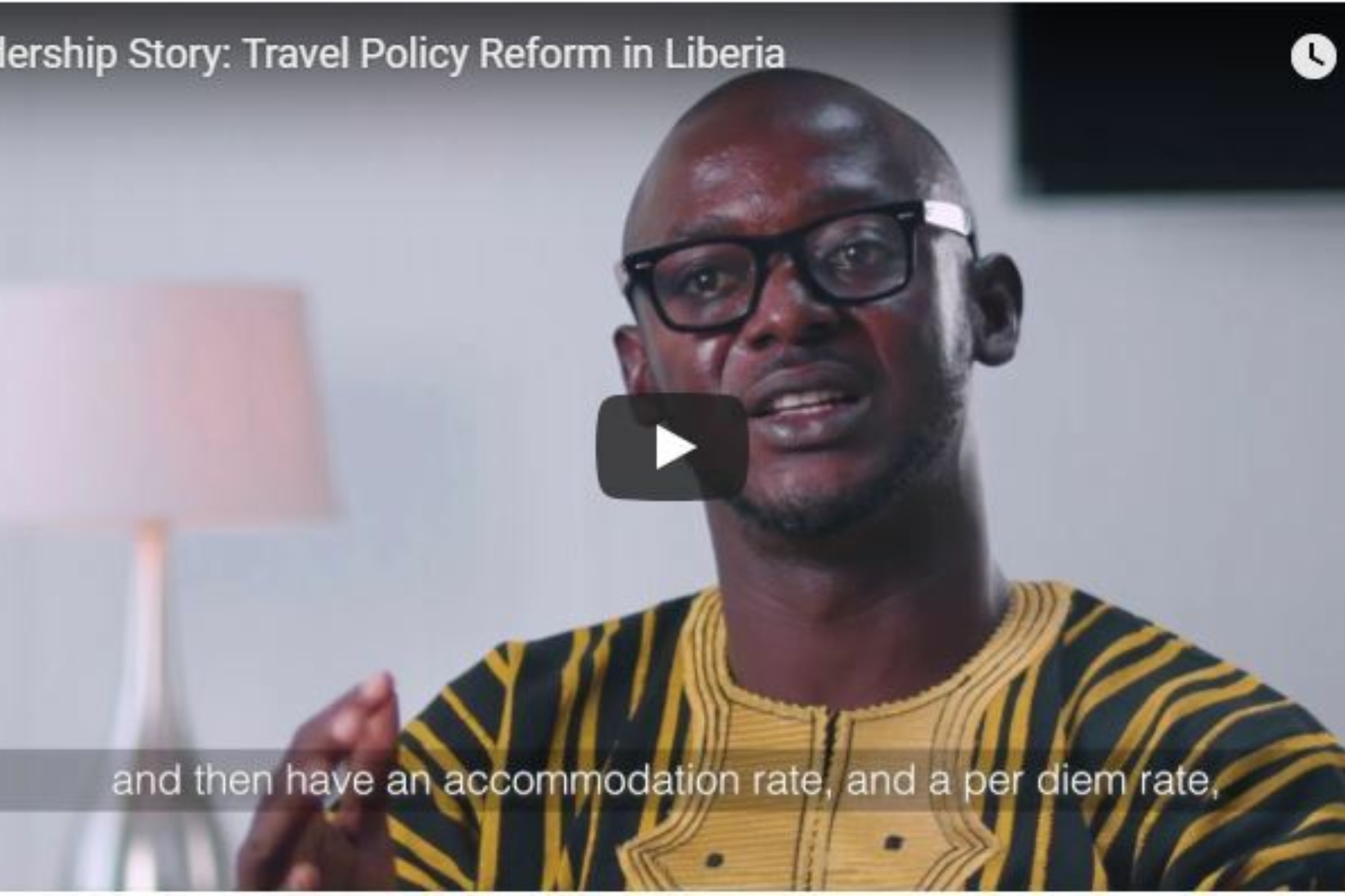 Leadership Story Travel Policy Reform In Liberia