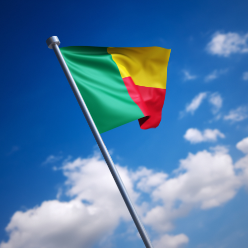 Benin flag for budget management