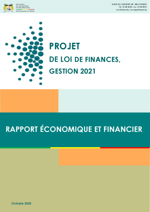 Benin 2021 Approval External Budget Proposal Ministry Of Economy And Finance ECOWASCEN SAD French cdb021