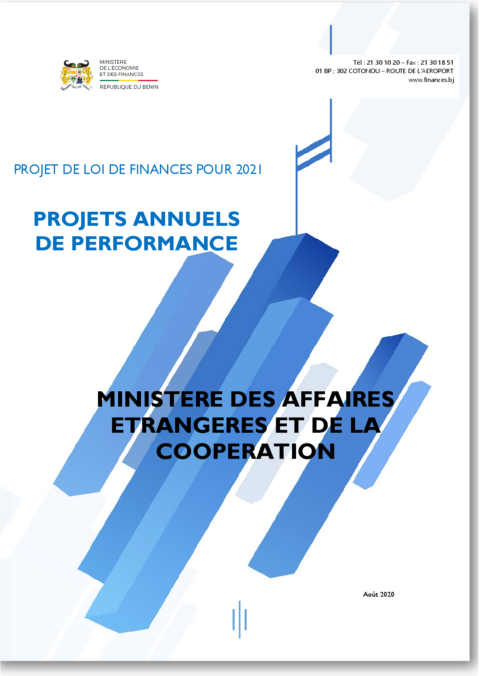 Benin 2021 Approval External Enacted Budget Ministry Of Economy And Finance ECOWASCEN SAD French f067e9