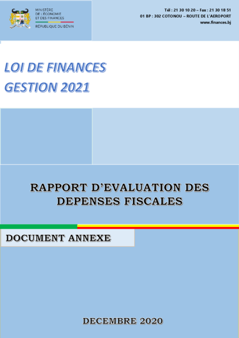 Benin 2021 Execution External Year End Report Ministry Of Economy And Finance ECOWASCEN SAD French 56c7d5