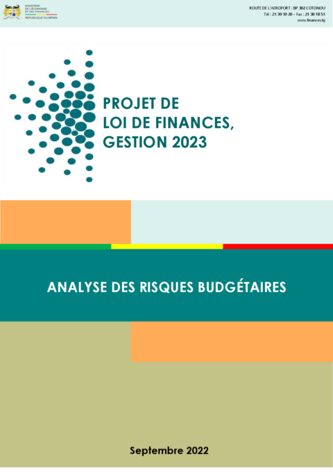 Benin 2023 Formulation External Budget Framework Ministry Of Economy And Finance ECOWASCEN SAD French 79f45e