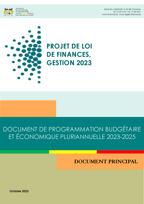 Benin 2023 Formulation External Budget Framework Ministry Of Economy And Finance ECOWASCEN SAD French e8cf5f