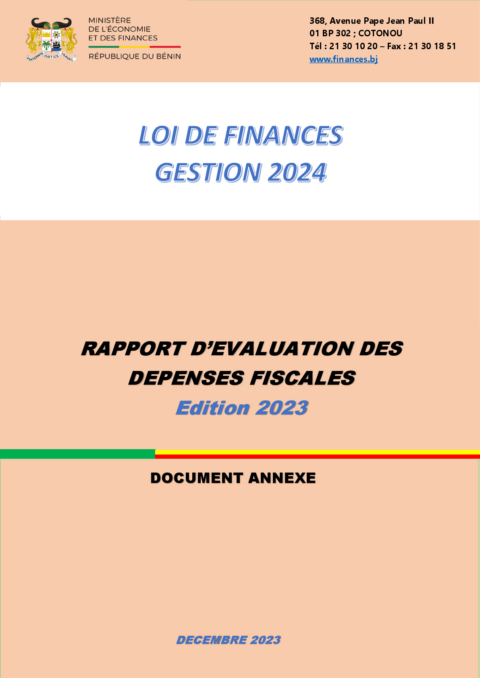 Benin 2024 Execution External Debt Report Ministry Of Economy And Finance ECOWASCEN SAD French c063b4