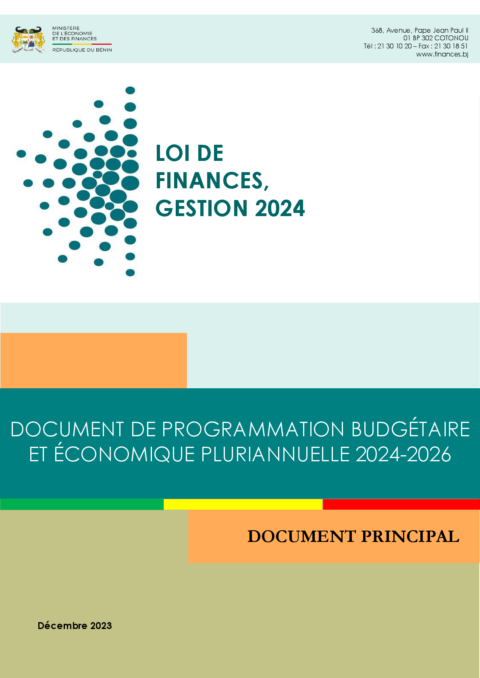 Benin 2024 Formulation External Budget Framework Ministry Of Economy And Finance ECOWASCEN SAD French c81ede