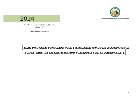 Benin 2024 Planning External National Plan Ministry Of Economy And Finance ECOWASCEN SAD French ac6dfa