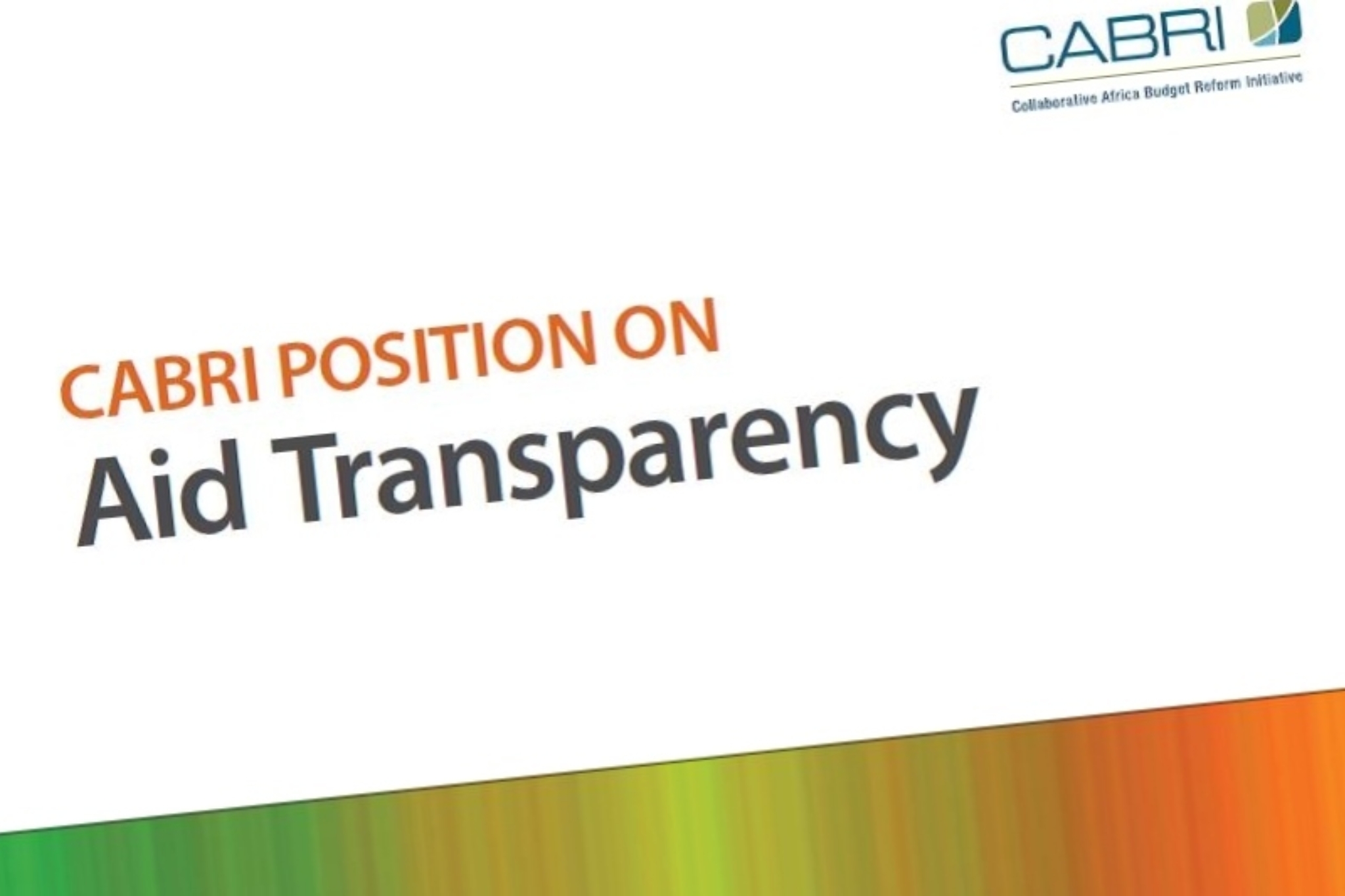 Aid Transparency Position