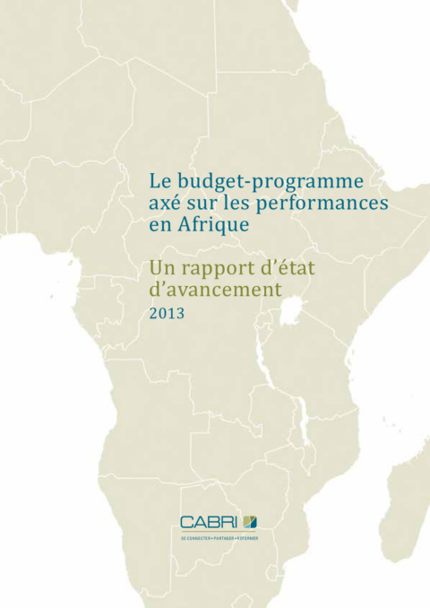 Le Budget Programme Axe Sur Les Performances En Afrique Un Rapport Detat Davancement Fr